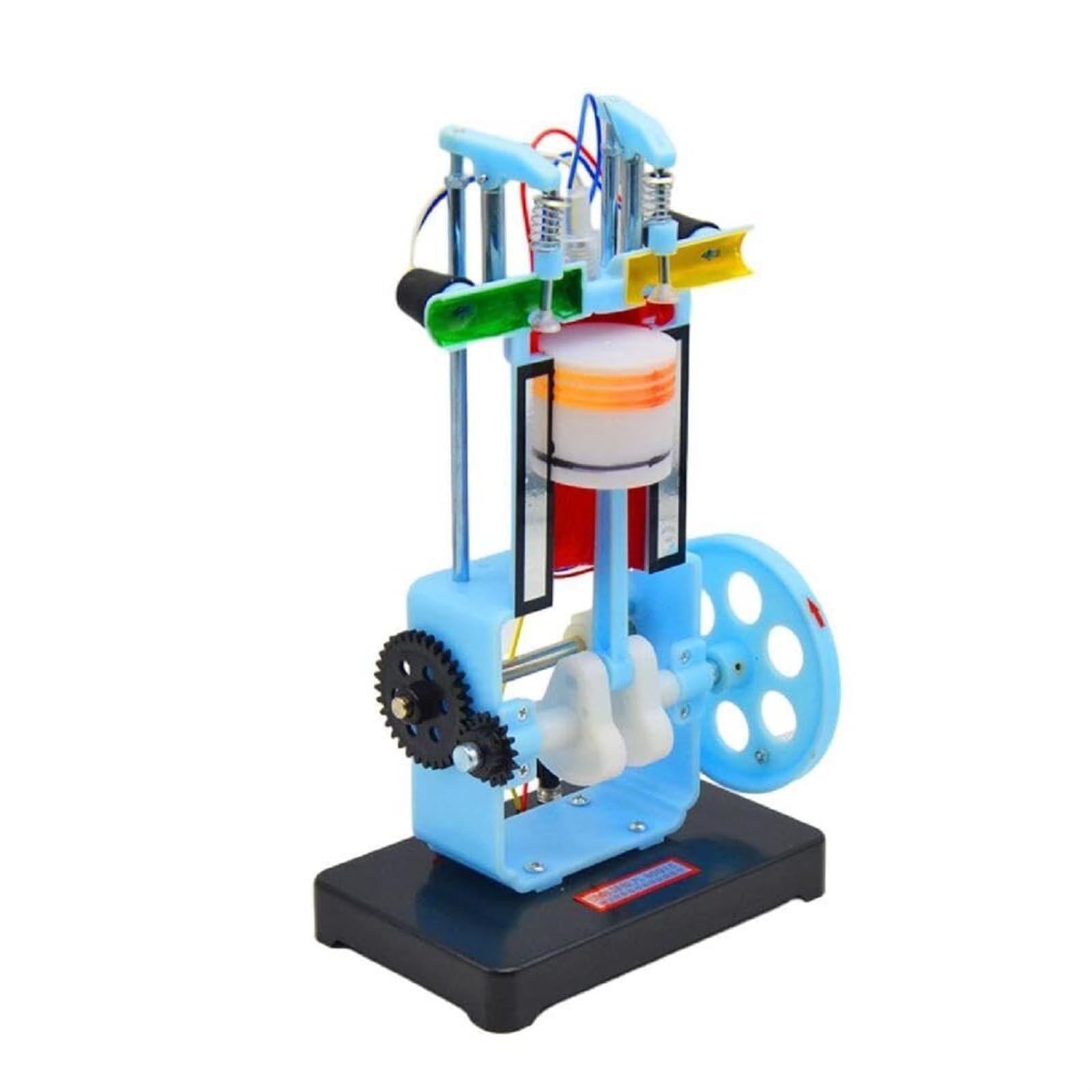 TIANQIHAO Scientific Teaching Aid Gasolines Engine Model Physics Equipment Four-Stroke Internal Combustion Engine Model 4 Stroke Diesel Hand Crank Model For Middle School Physics C