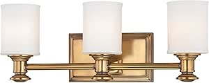 Minka Lavery Wall Light Fixtures Harbour Point 5173-249 Glass Reversible 300w (7"H x 19"W) Vanity Light in Brass