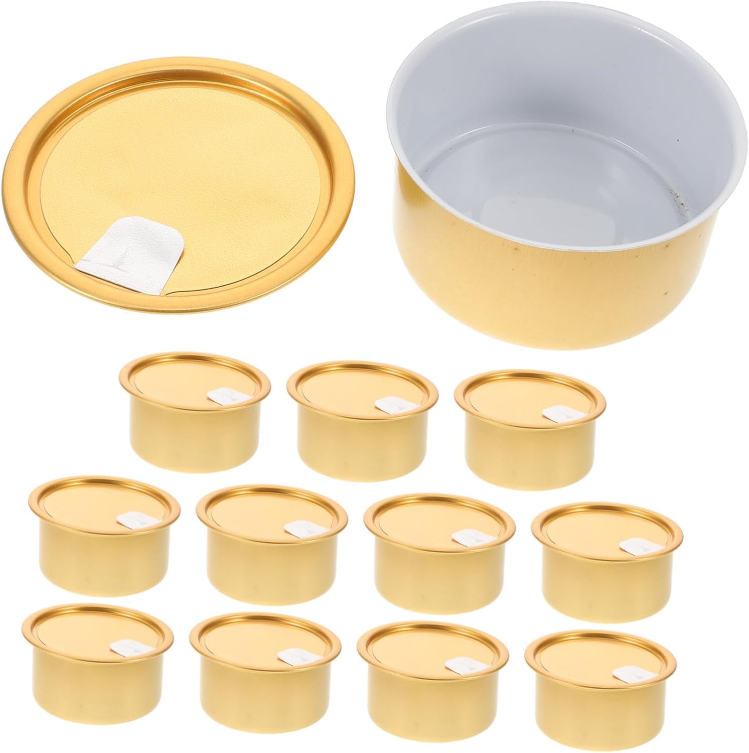 PRETYZOOM 48pcs Empty Food Cans Easy-tear Lids for Pet Food Storage Cake Tins and Dessert Organization and Moisture-resistant