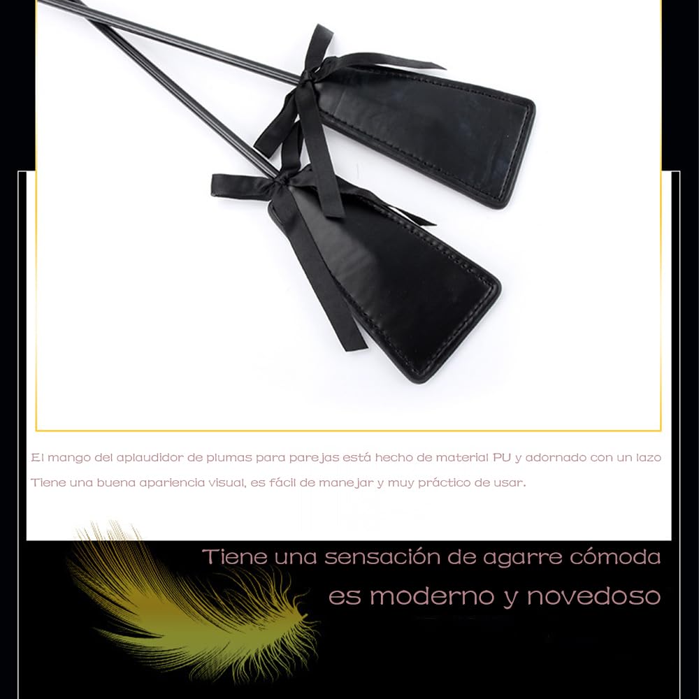 Cosquilleo íntimo con Plumas, Herramienta de Salud para Adultos, decoración con Lazo Adecuada para Hombres y Mujeres para Agregar un Toque de diversión, Rojo