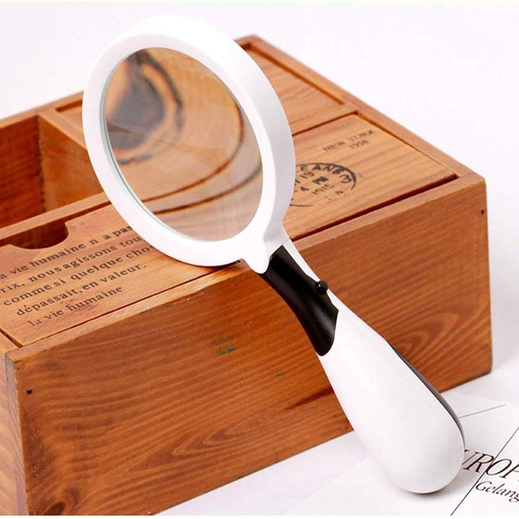 Lente d'ingrandimento portatile con luci LED, lente d'ingrandimento per hobby, anziani, degenerazione maculare