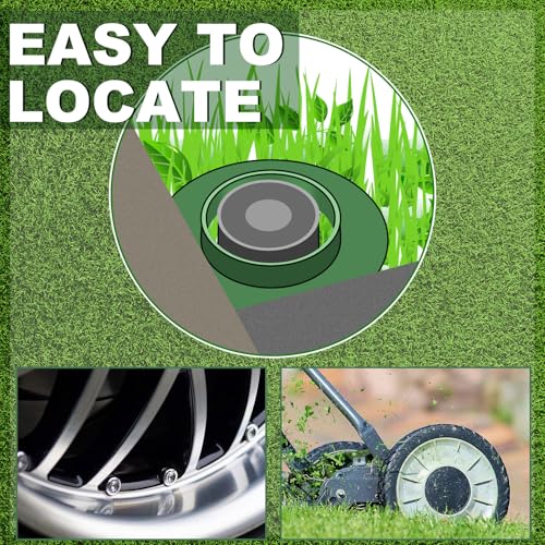 Ziliny 10 Pcs 5\" Sprinkler Spray Guard Donut Plastic Sprinkler Guard Head Protector Lawn Covers for Outside, Prevent Grass from Blocking,1.75\" ID/ 5\" OD