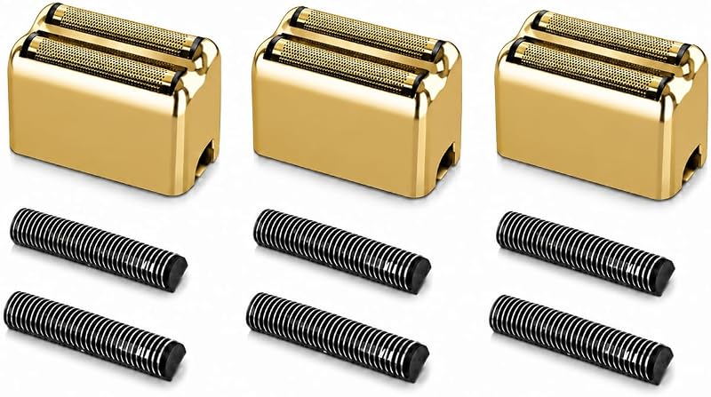 Cabeças de reposição com lâmina e folha para barbeador compatíveis com BaBylissPRO FXFS2, pacote com 3