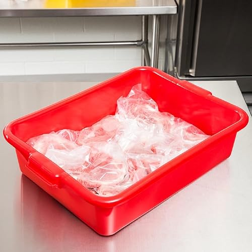 Miniatura 2 de Caja de autobús de cocina de 19-12 x 15-12 x 5-38 pulgadas, caja de autobús de cocina con bordes exteriores, bañera de plástico resistente para