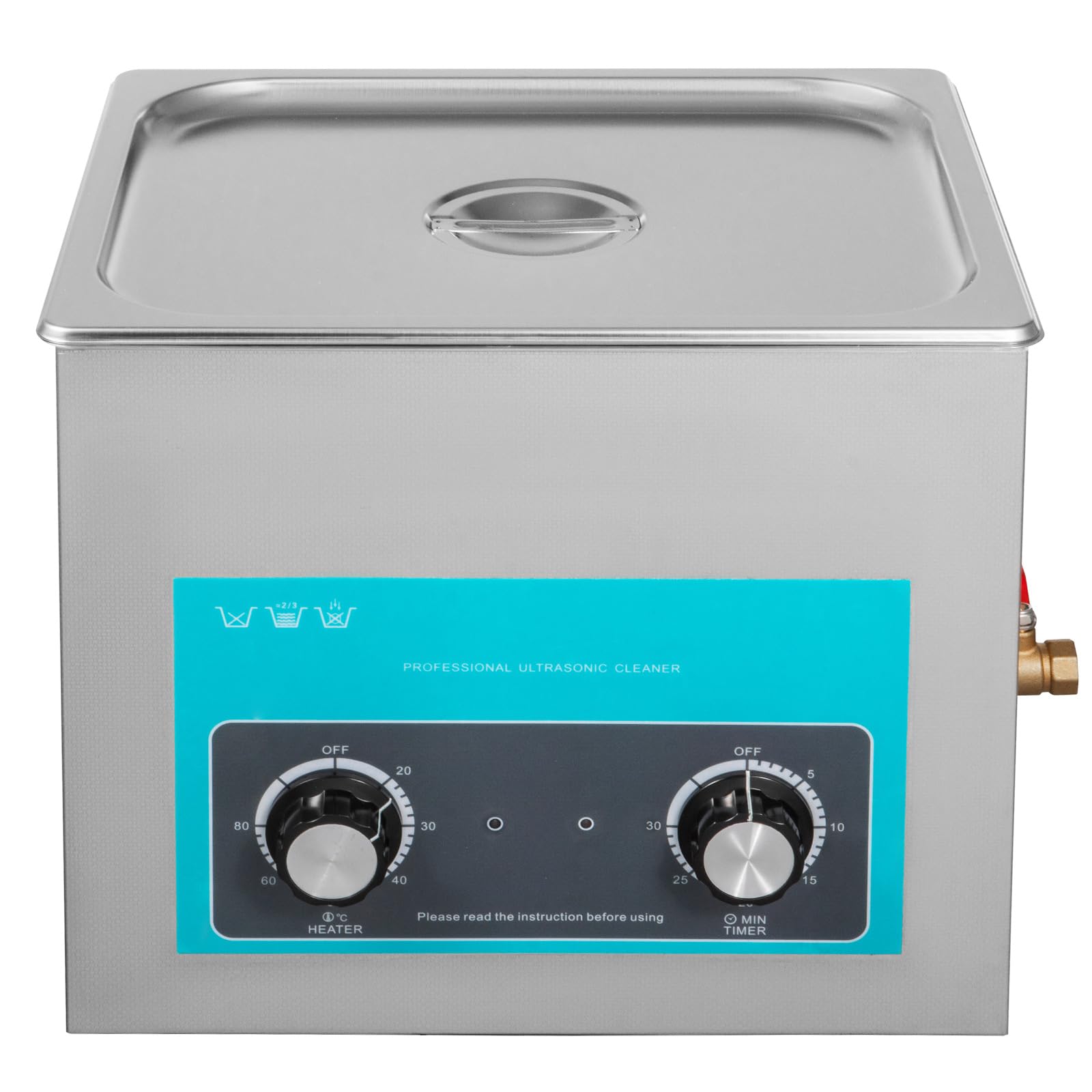 VEVOR Knob Control Ultrasonic Ultraschallreiniger 10L, Ultraschall Reinigungsgerät 220 V, Schmuckreiniger Ultraschall digitaler Ultraschallreiniger Ultraschallreinigungsgerät Brille Schmuck Reinigung