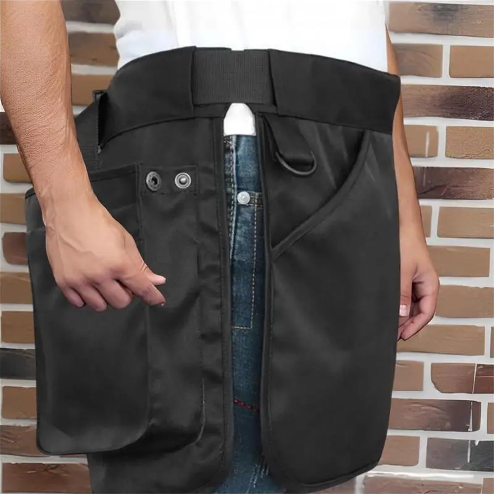 Cinturón de herramientas cintura Unisex ajustable, bolsa cinturón tela for construcción/delantal trabajo for correr, trotar y pasear perros Para Carpintero Constructor