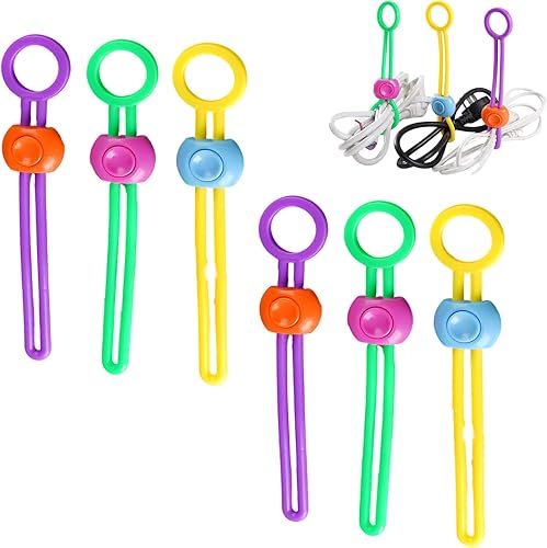VUIOYRG Sellador multiusos, 612 piezas de bridas reutilizables para cables, organizador de cables, clips para bolsas de alimentos (6 unidades,