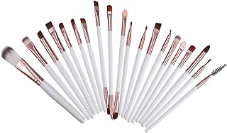 20pcs Portable Makeup Brush Kit Smooth Handle...