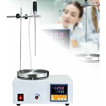 1500ML Hot Plate Magnetic Mixer, Laboratory Magnetic Mixer, with Stainless Steel Heating Plate, Speed 0-2500r/min, for Lab Mixing