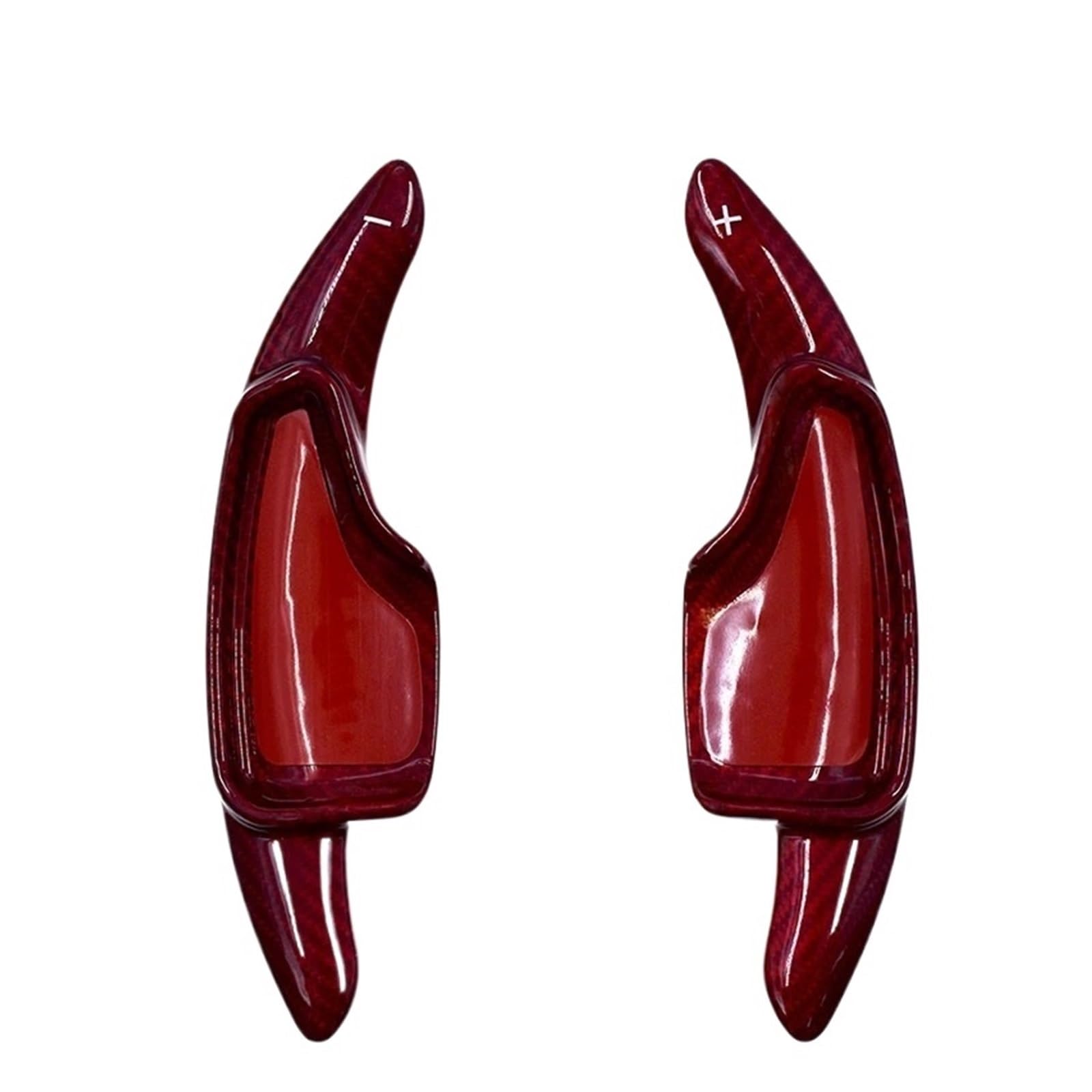 YAKISA Paddles Shift for Chevrolet for Corvette C7 for Camaro 2015-2020 Shift Paddle Car Steering Wheel Shifter Extension Paddle Shifter(Fiberglass Red)