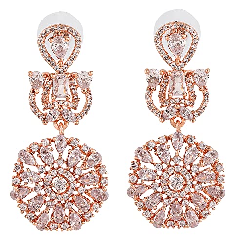 Estele Rose Gold Plated Fascinating Floral Designer Earrings Collections for Girls & Womens (B0C5RDY9PT) Amazon Price History, Amazon Price Tracker