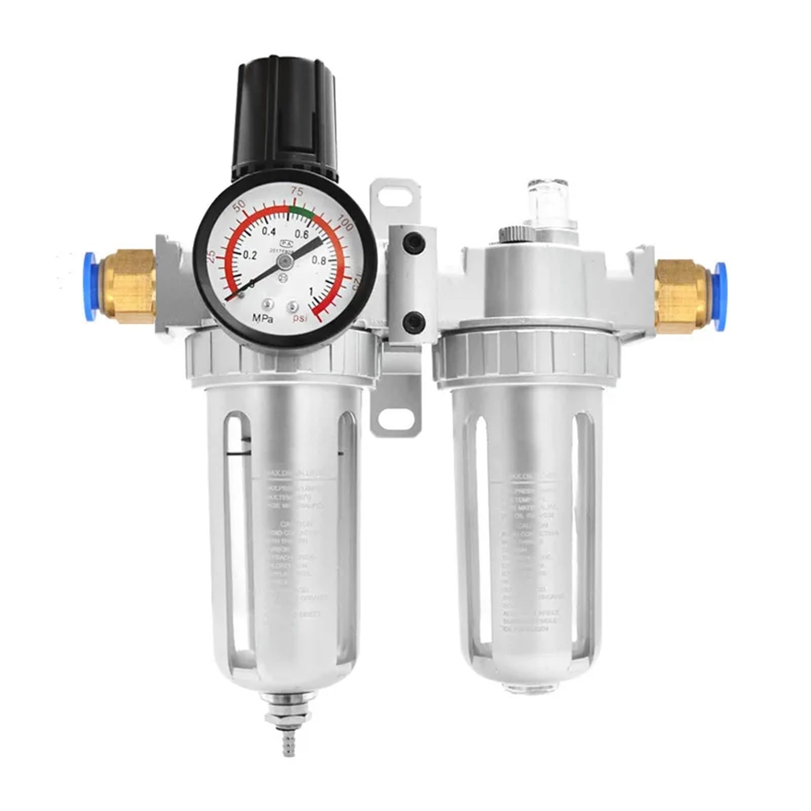 SFC2000 filtr do kompresora, separatora oleju, wody, regulatora, filtr powietrza, regulator ciśnienia powietrza, zawór redukcyjny, 1 szt. (SFC-200, bez złącza)