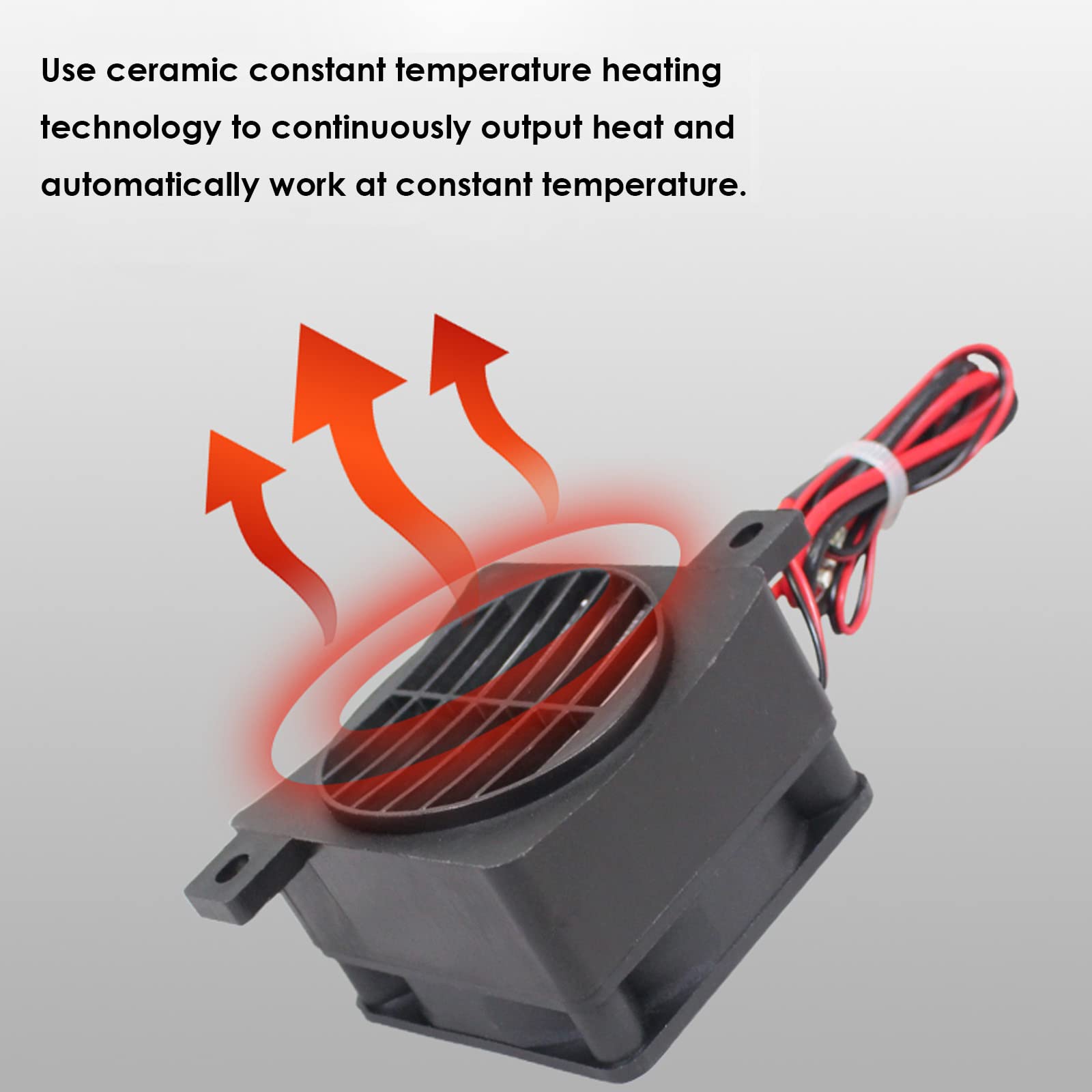 PTC Heizung 220V 300W Luftheizung Konstanter Temperatur Heizelemente für Ventilatoren Heizung Luftbefeuchter Klimaanlage 60x60mm, PTCYIDU