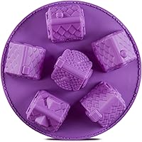 Vista 9 de Molde de silicona para hornear de casa de jengibre de Navidad de 10.2 pulgadas, bandeja de cumpleaños para aniversario de FantasyDay - Molde