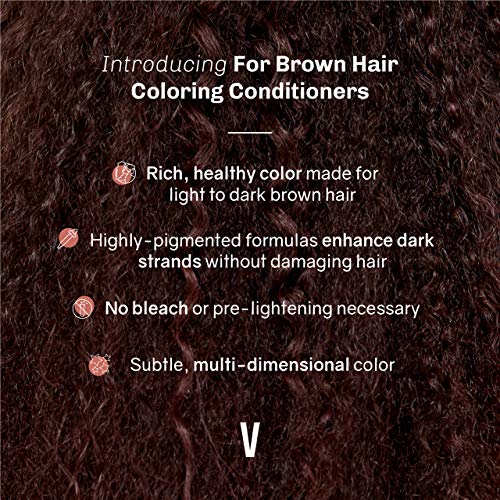 OVERTONE Haircare Semi-Permanent Color Depositing Conditioner with Shea Butter & Coconut Oil, Rose Gold for Brown, Cruelty-Free, 8 oz - Thumbnail 3