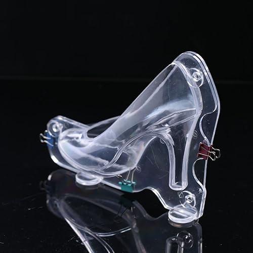 Miniatura 8 de KALAIEN Zapatos de tacón alto Chocolate Candy Molde Bundle Moldeo 3D Moldes de pastel de fondant Tamaño grande