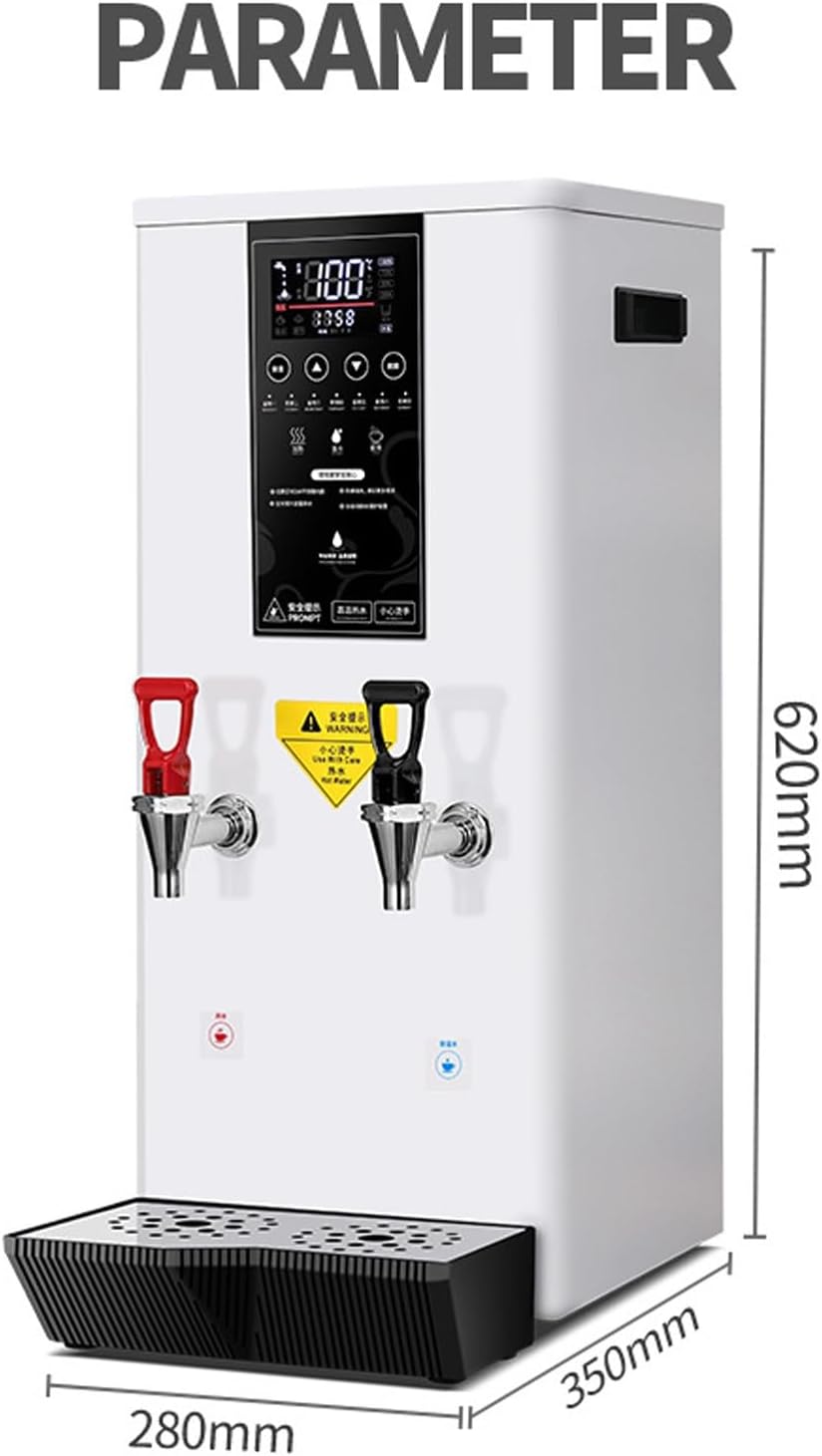 Commercial Hot Water Dispenser,Electric Water Boiler Warmer 45L Output Per Hour,Hot Water Machine with Built-in Filter,Instant Heating (Black 220V)