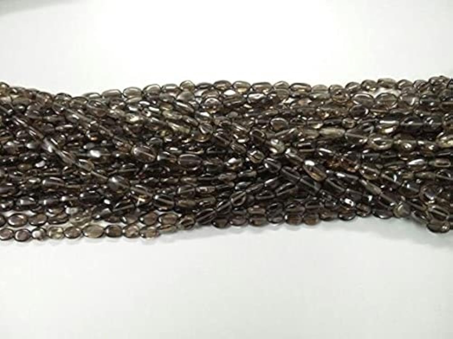 Quartz fumé perles ovales 10x6mm pour réparer et créer des colliers