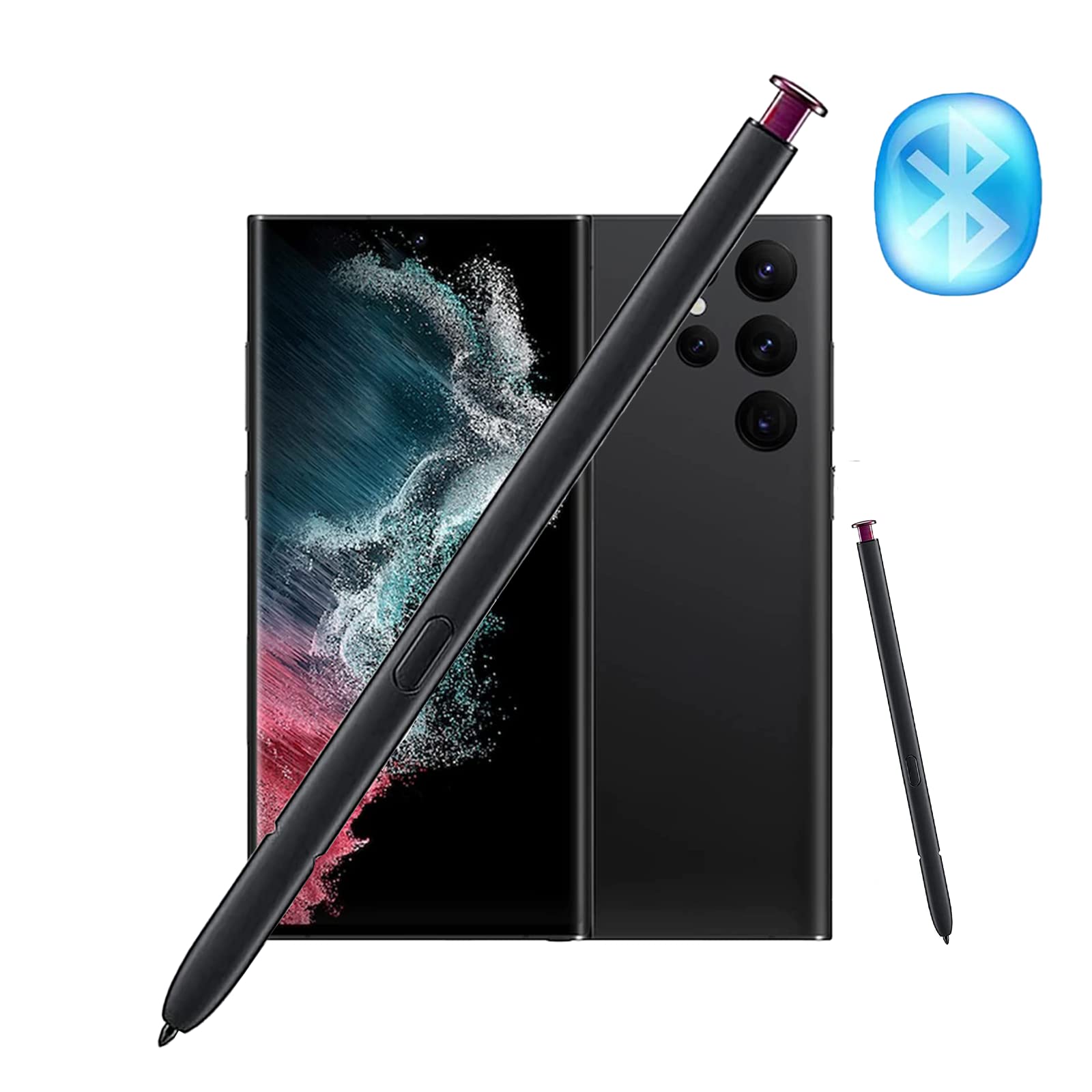 Galaxy S22 Ultra Stylus Pen con Bluetooth de repuesto para Samsung Galaxy S22 Ultra 5G SM-S908, SM-S908B/DS, SM-S908E/DS S Pen (borgoña)