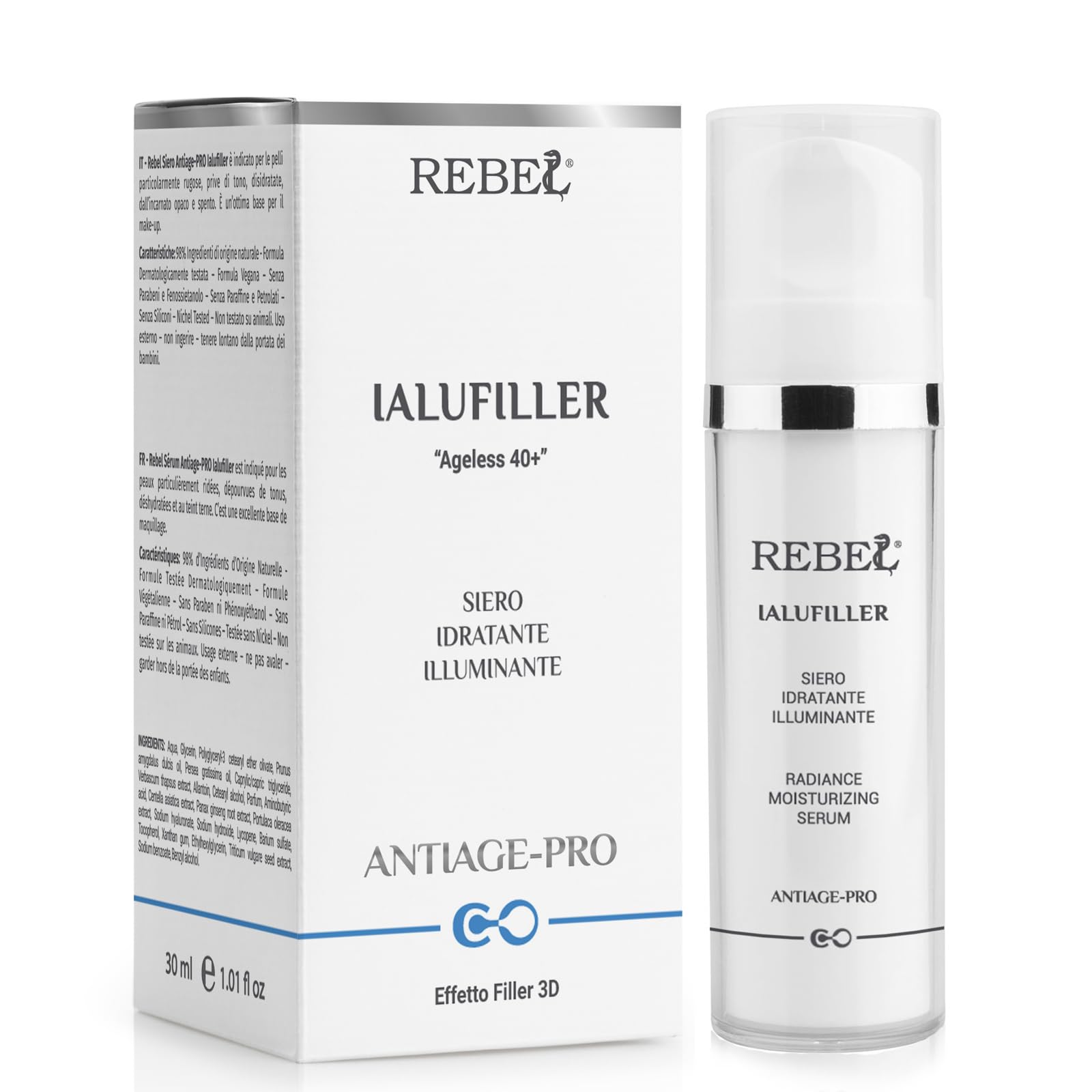 Ialufiller - Serum lifting antiarrugas, reafirmante, hidratante, uniforme con efecto botox like inmediato