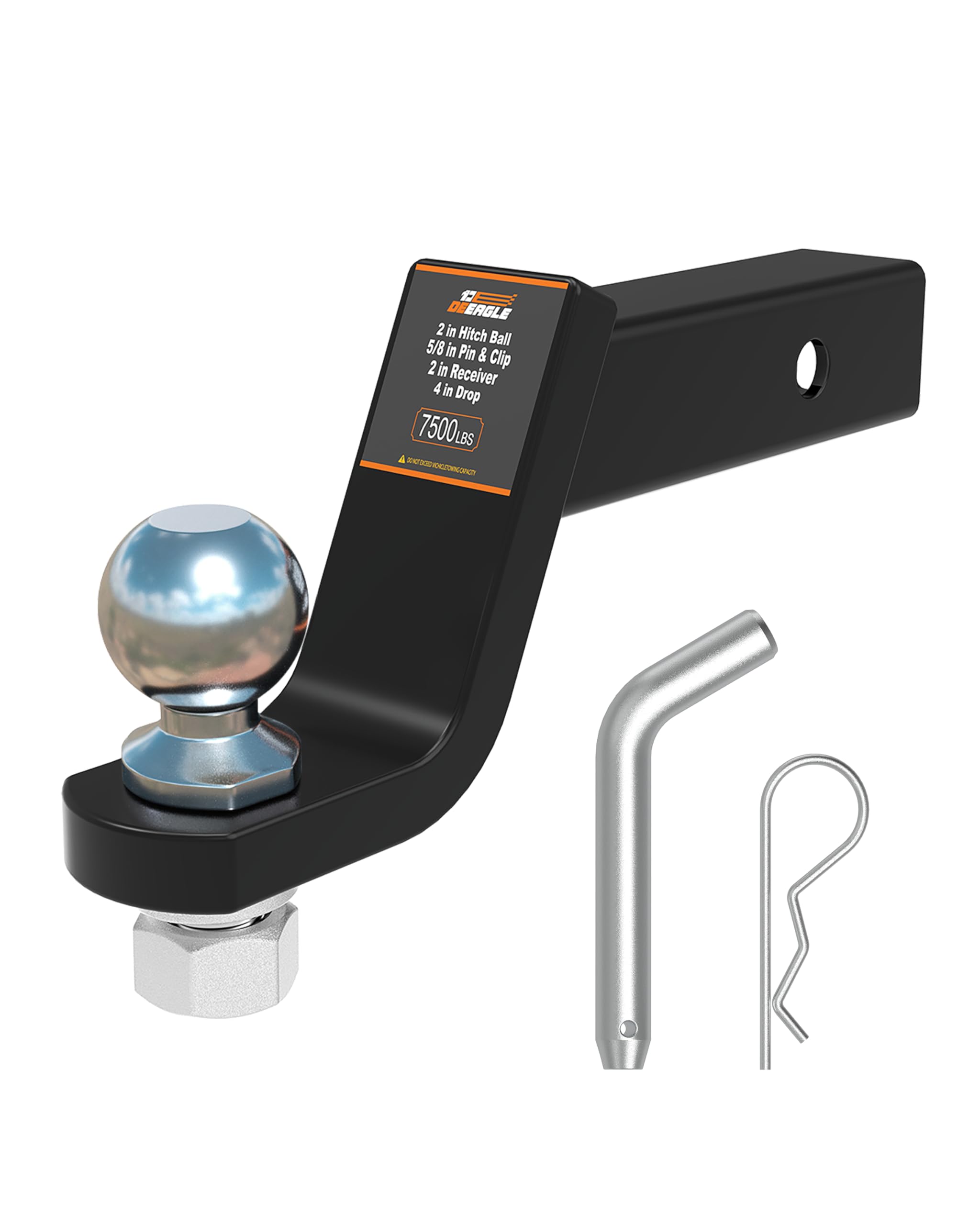 DEEAGLE 2 in Ball Hitch with Pin