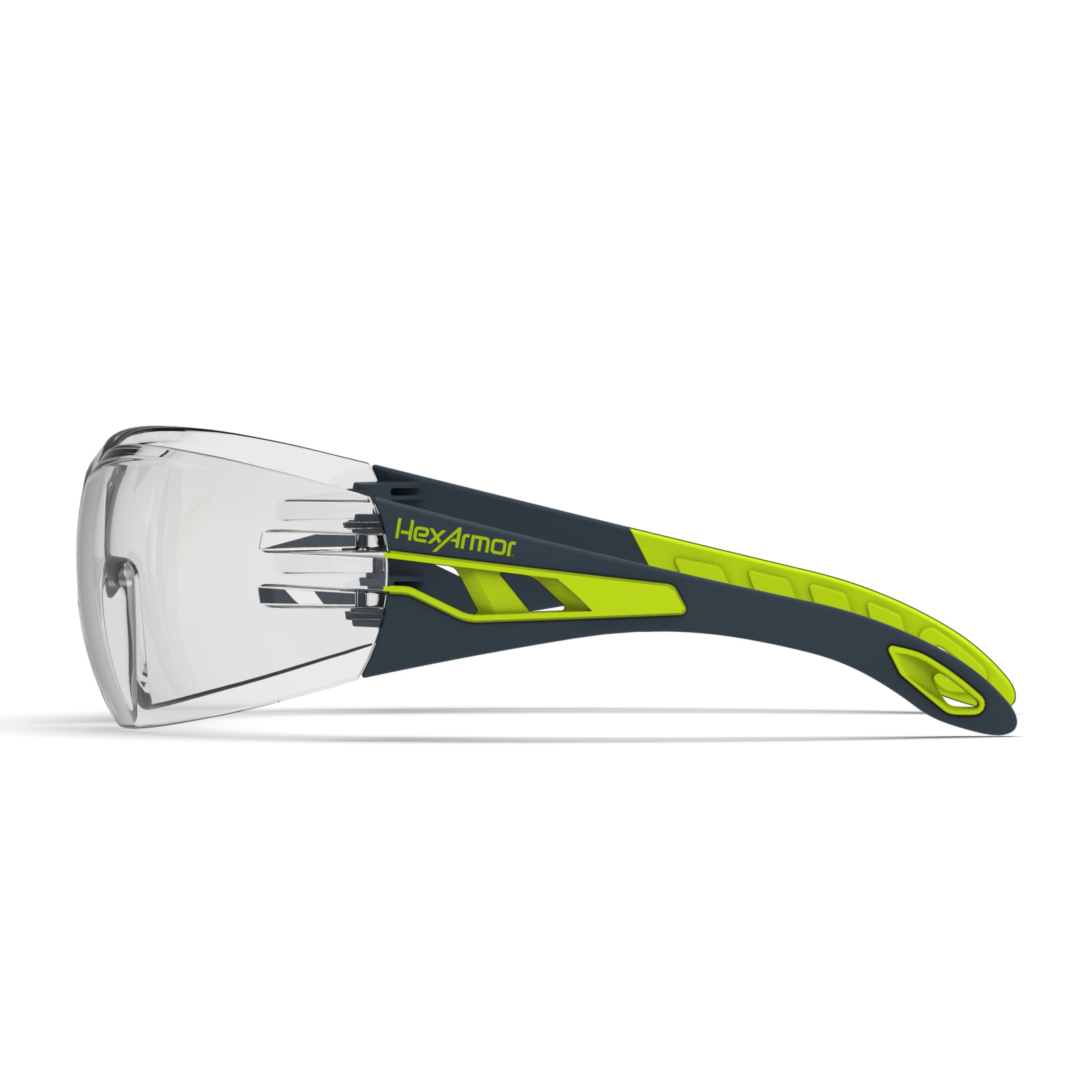 HexAmor MX200 Anteojos de seguridad antiniebla con correa de sujeción, Lens Coating: TruShield, Tint: Clear, 1