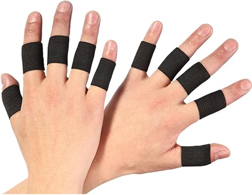 Juego de 50 unidades por juego de férula de dedo para adultos, protector de apoyo para el pulgar, suave, cómodo, seguro, elástico, transpirable,