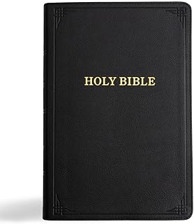 KJV Holy Bible, Giant Print with Cross-References, Black LeatherTouch with Decorative Cover Accents, Ribbon Marker, Red Letter, Full-Color Maps, Easy-to-Read Bible MCM Type, King James Version