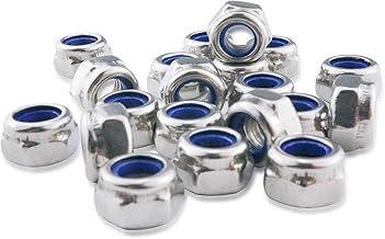 M6 Stainless Steel A2 V2A, Pack of 30 Self-Locking Nuts, Hexagonal Nuts Locking Nuts DIN 985, Nut Rustproof, Niro Stop Nuts for Screws