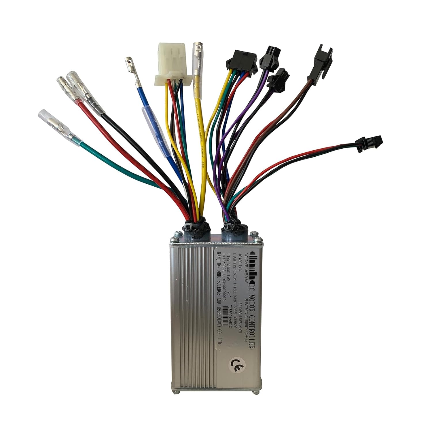 Electric Bicycle Controller, TJBSC01-AB1X 36V 48V Motor Speed Brushless Controller for Electric Bicycle, E-Bike Scooter Electric Scooter Tricycle 36V 48V Aluminium Alloy Electric Controller