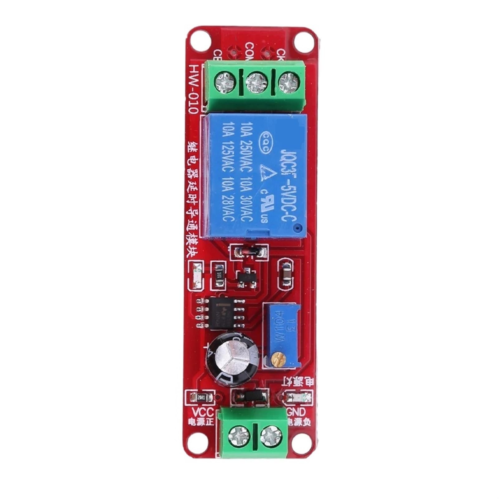 Module de commutation avec retard réglable 0-10S et cycle d'impulsions