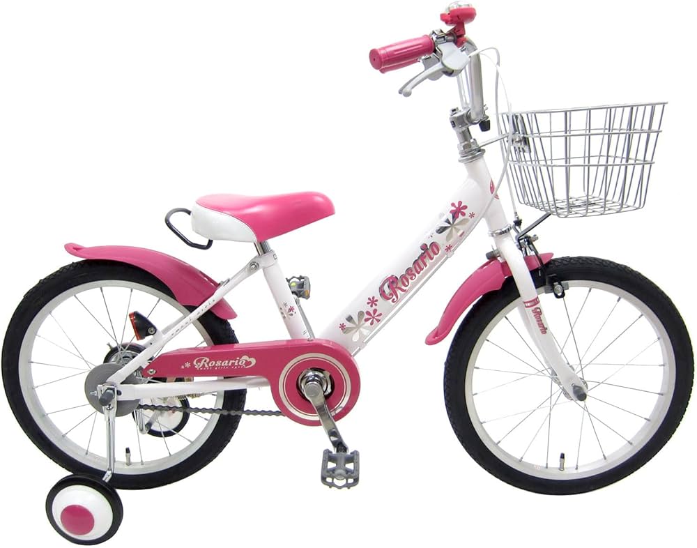 Amazon.co.jp: ロサリオ(ROSARIO) 16インチ ホワイトピンク 補助輪付き
