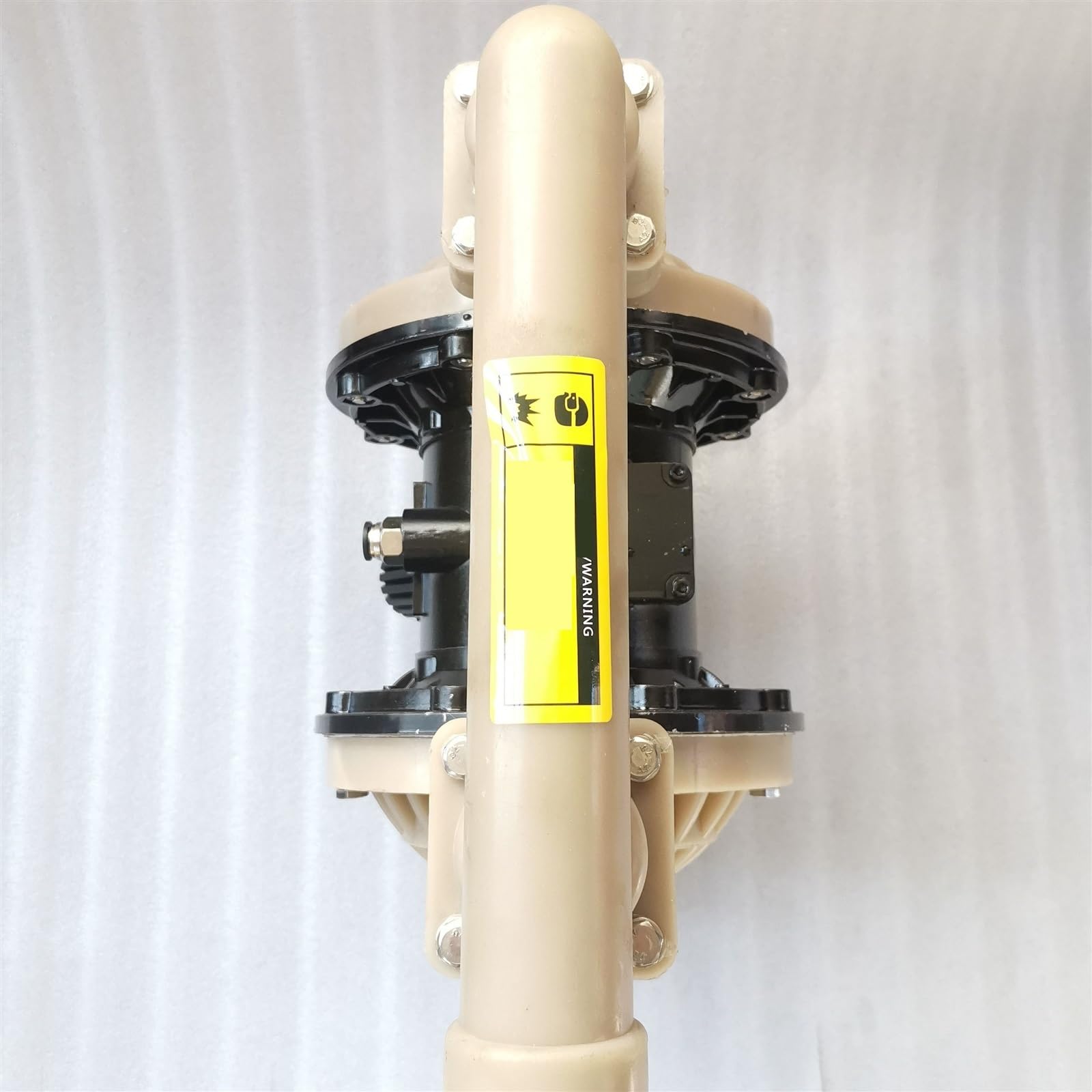 Pompe a Membrana Plastica PP Pompa Pneumatica Pneumatica A Doppio Diaframma Acido Forte Alcali Deboli Resistente alla Corrosione Autoadescante(Teflon Diaphragm,Body PVDF QBK25)