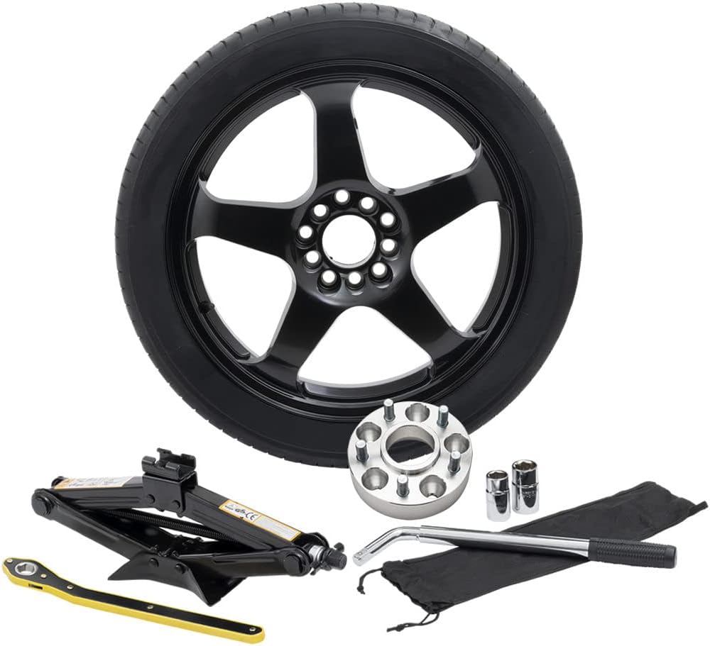 Complete Compact Spare Tire Kit w/ Spacer Fits 20142023