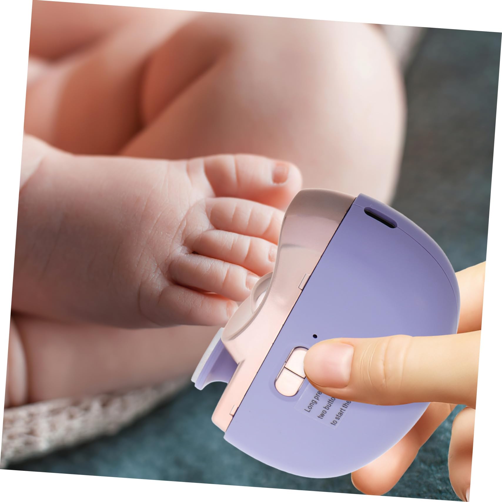 Cortaúñas Eléctrico Automático con Luz LED y Velocidad Ajustable Recortadora y Pulidor Multifuncional Ergonómica para Adultos Segura y Cómoda para Cuidado de Uñas
