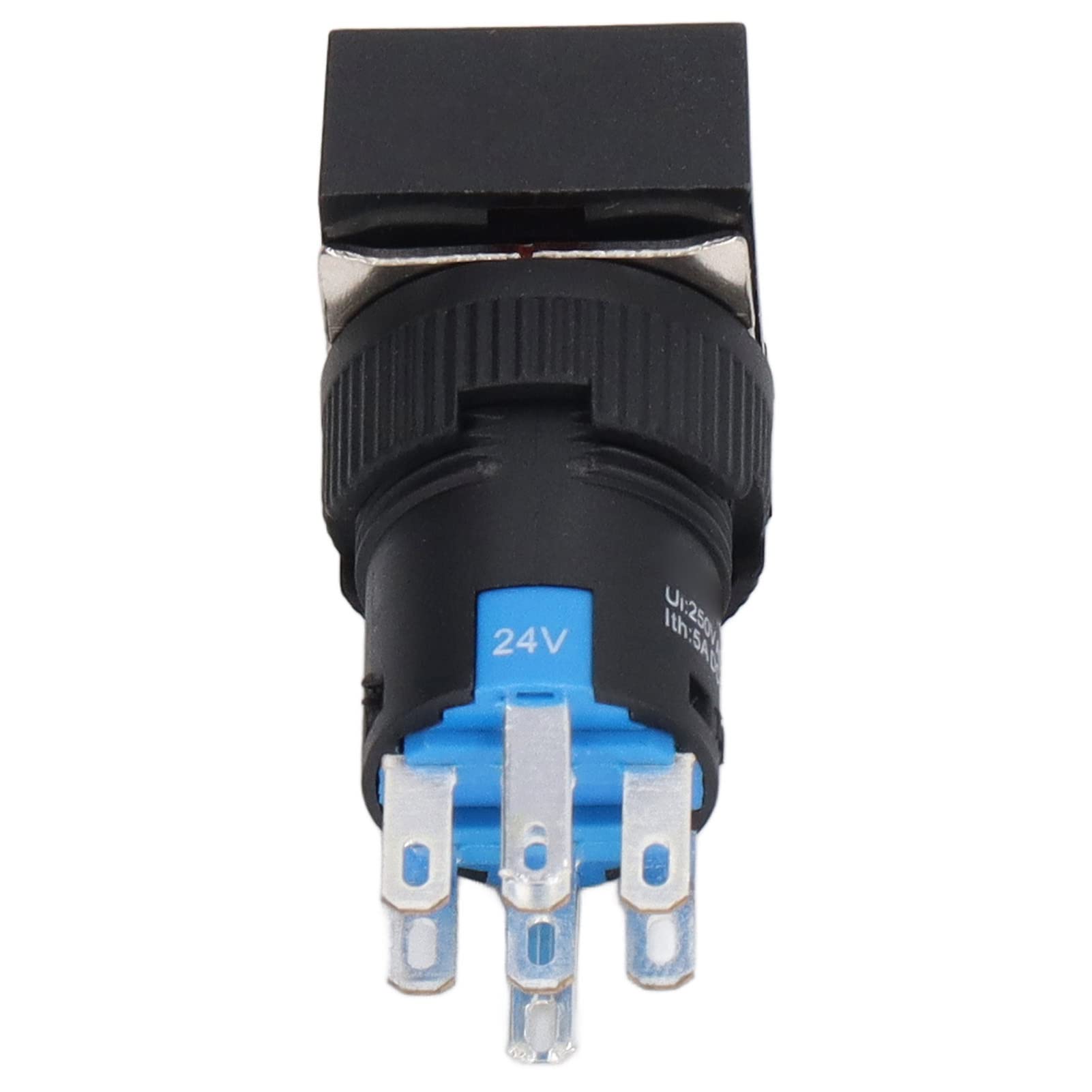 Interruptor de Botón, 25 Piezas 24 V Botón de Luz Indicadora de Bloqueo Automático para Control Industrial, Operación de Larga Duración, Amplio Uso en Sistemas de Electrodomésticos de Motor