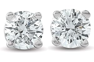 Certified 1/2Ct Natural Diamond Women's Earrings