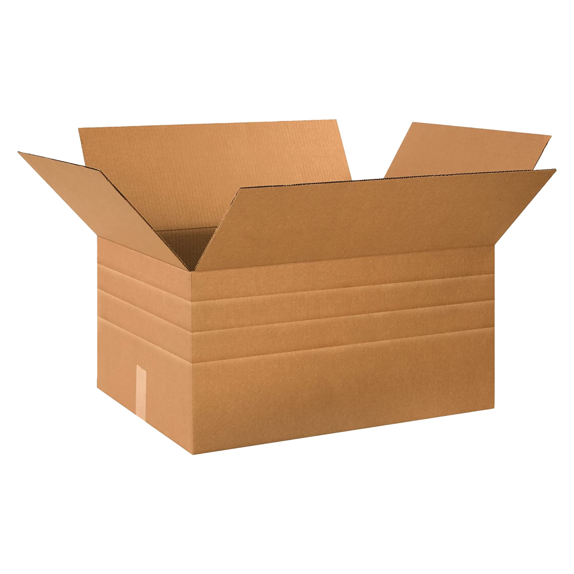 Tape Logic TLMD241812 Multi-Depth Corrugated Boxes, 24" x 18" x 12", Kraft (Pack of 10)