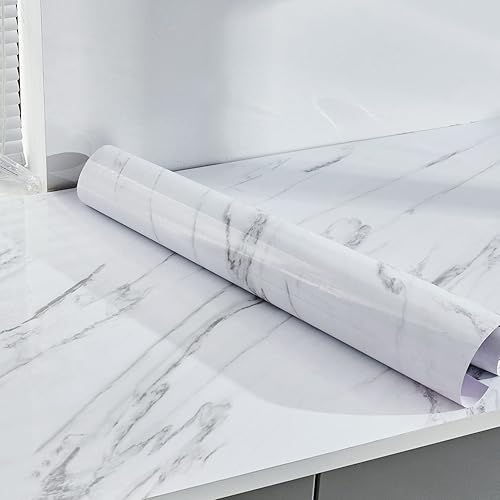 Papel de contacto para encimera, papel tapiz de mármol para encimeras, armarios, cajones, papel tapiz extraíble para dormitorio, baño, impermeable,