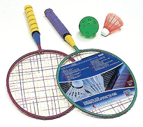 Happy People Federball-Set für Kinder, 2 Schläger