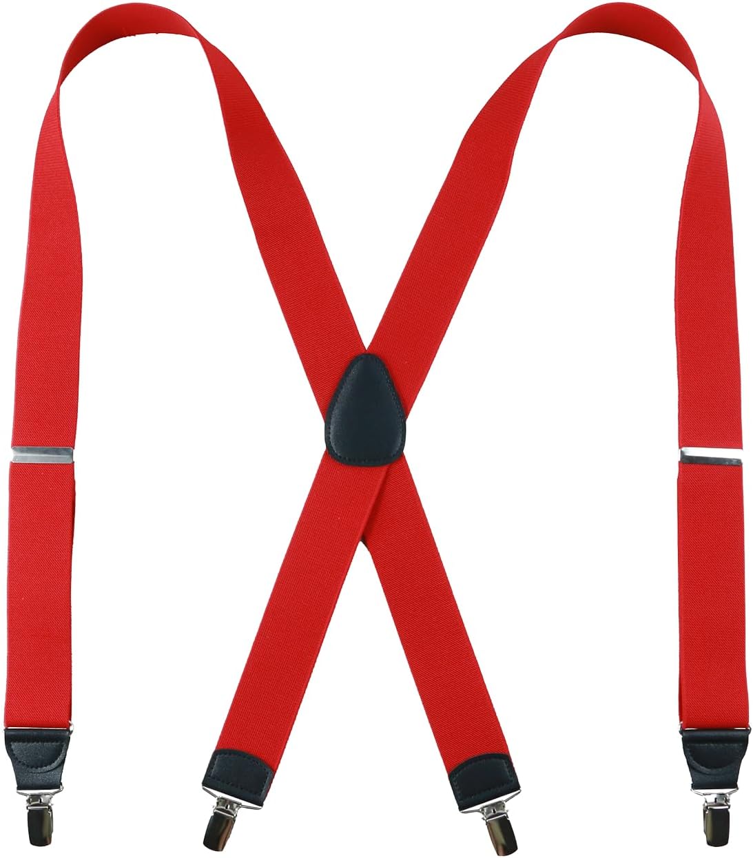X Suspenders for Men - 1-1/2" Wide Classic X-Back Clip-on