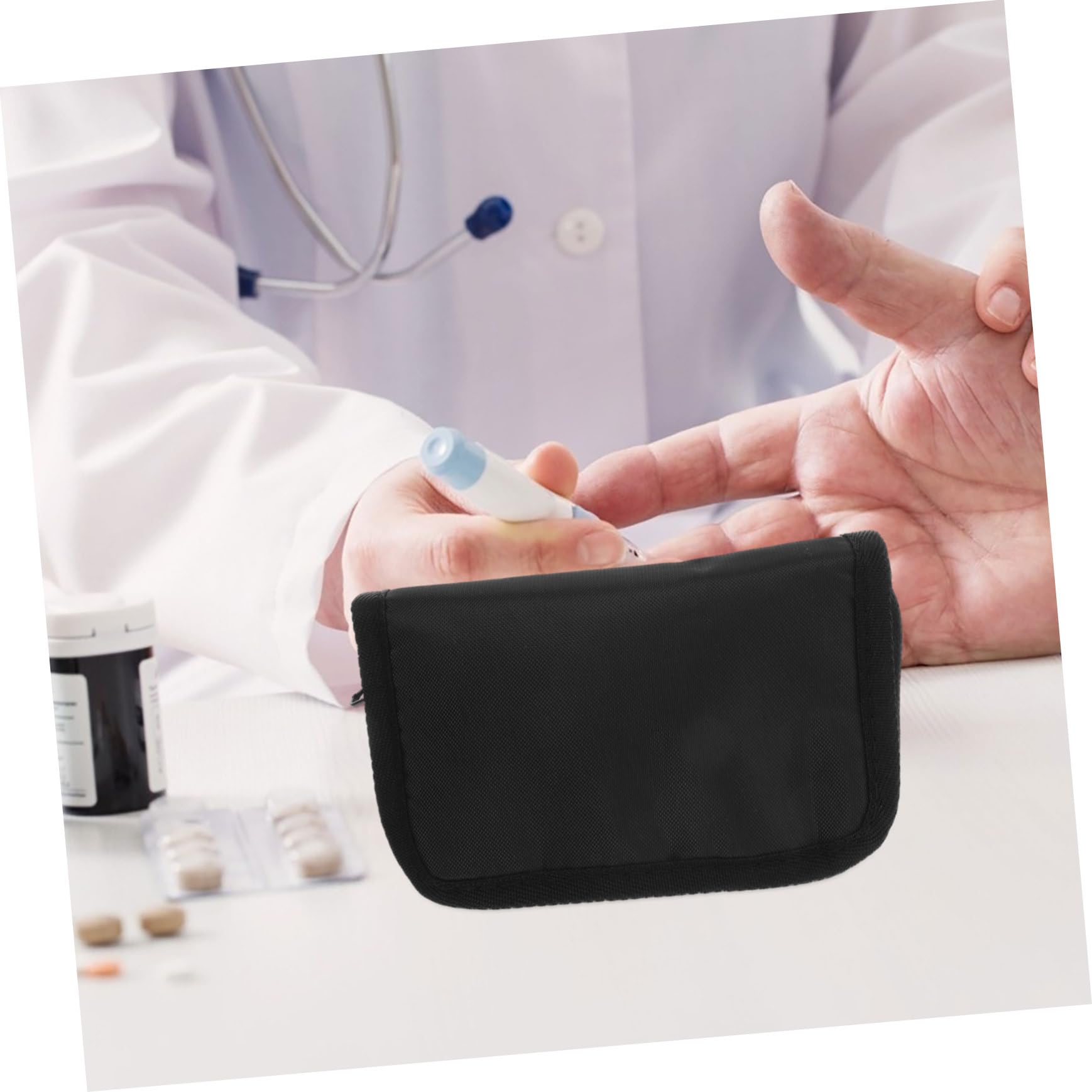 15 Pezzi Borsa Per La Conservazione Del Misuratore Di Glicemia Per Diabetici Borsa Portatile Per La Conservazione Borsa Per La Conservazione Piccola Borsa Per Misuratore Di