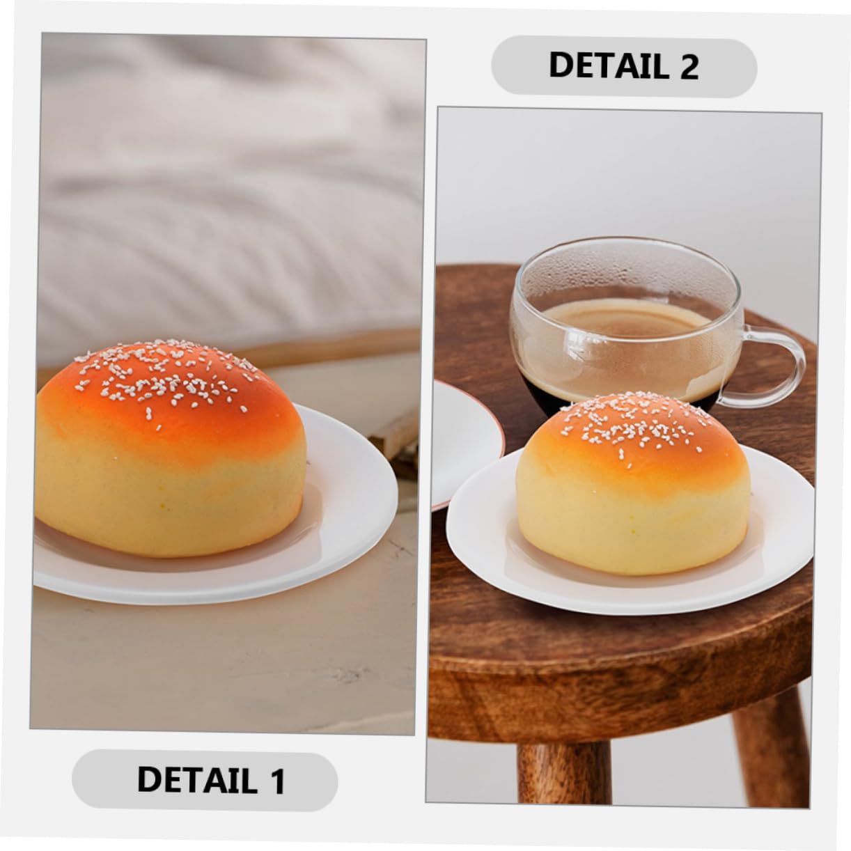 PRETYZOOM 6pcs Round Serving Dish Snack Plates for Fruits Appetizers and Parties Non-breakable Lightweight Kitchenware for Indoor and Outdoor Use