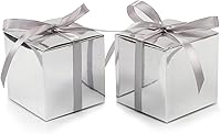 Vista 26 de COTOPHER 60 cajas de regalo pequeñas, cajas de regalo de 2 x 2 x 2 pulgadas, cajas de regalo de papel con cintas, caja de dulces para regalos