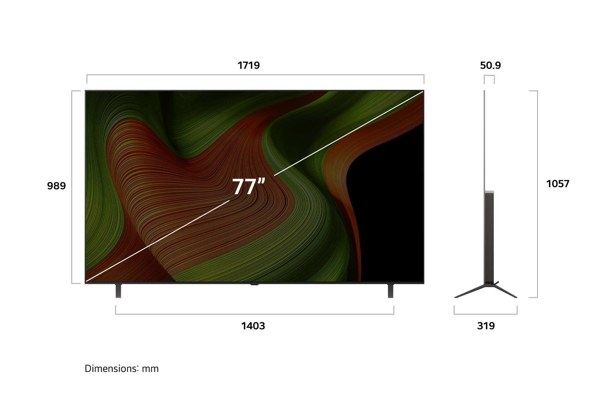 LG OLED77B59LA TV 77 Zoll (195 cm) 4K OLED AI TV (α8 Gen2 4K AI Prozessor, webOS 25, 120Hz) [Modelljahr 2025]