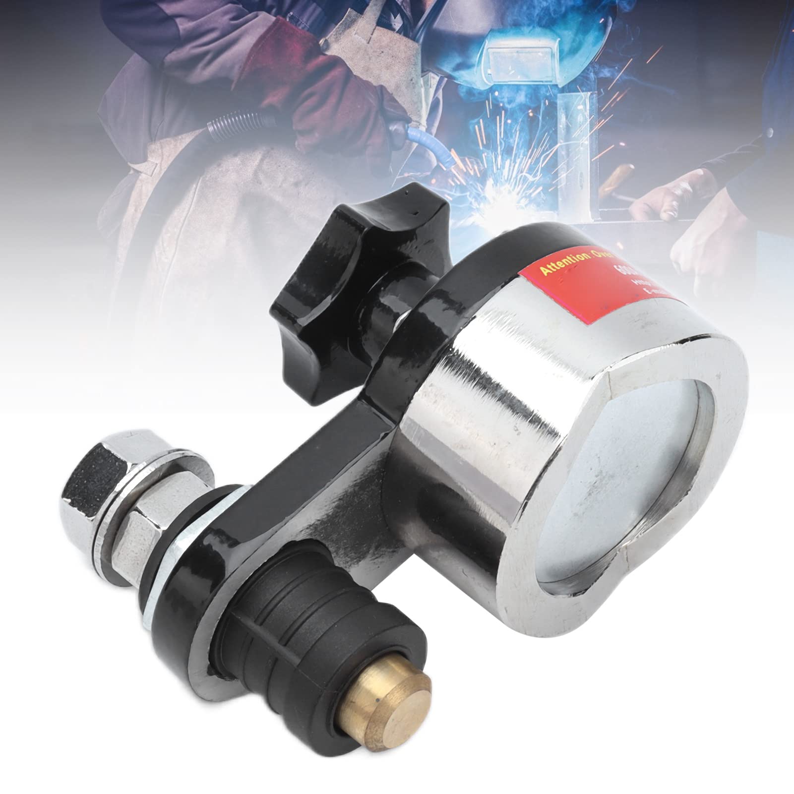 Fabater Magnetyczny Zacisk Uziemiający do Spawania z Wyłącznikiem, Regulowany Uchwyt, 200 A 300 A 600 A, Izolowane Silikonem Miedziane Złącze Magnesu Uziemiającego do Sprzętu Elektrycznego