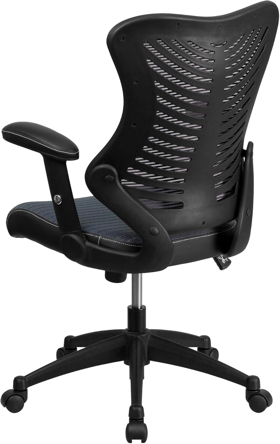 Flash Furniture Kale High Back Designer Gray Mesh Executive Swivel Ergonomic Office Chair with Adjustable Arms