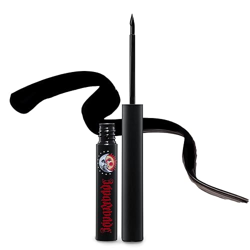 REINA REBELDE Zapatista - Delineador líquido negro Líquido definidor de ojos Black Rebel Punta de fieltro, resistente al agua, larga duración