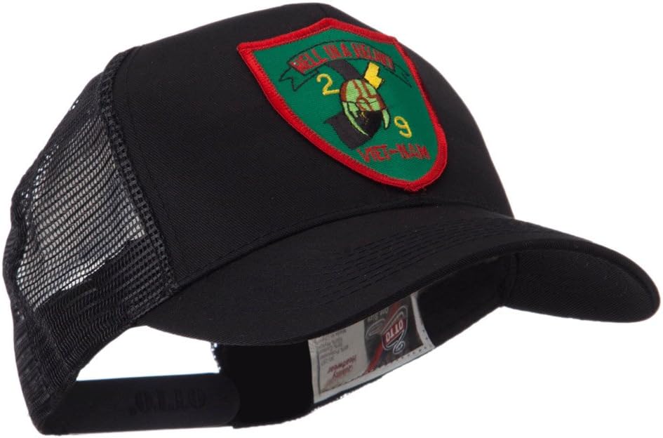 e4Hats.com Veteran Embroidered Military Patched Mesh Cap