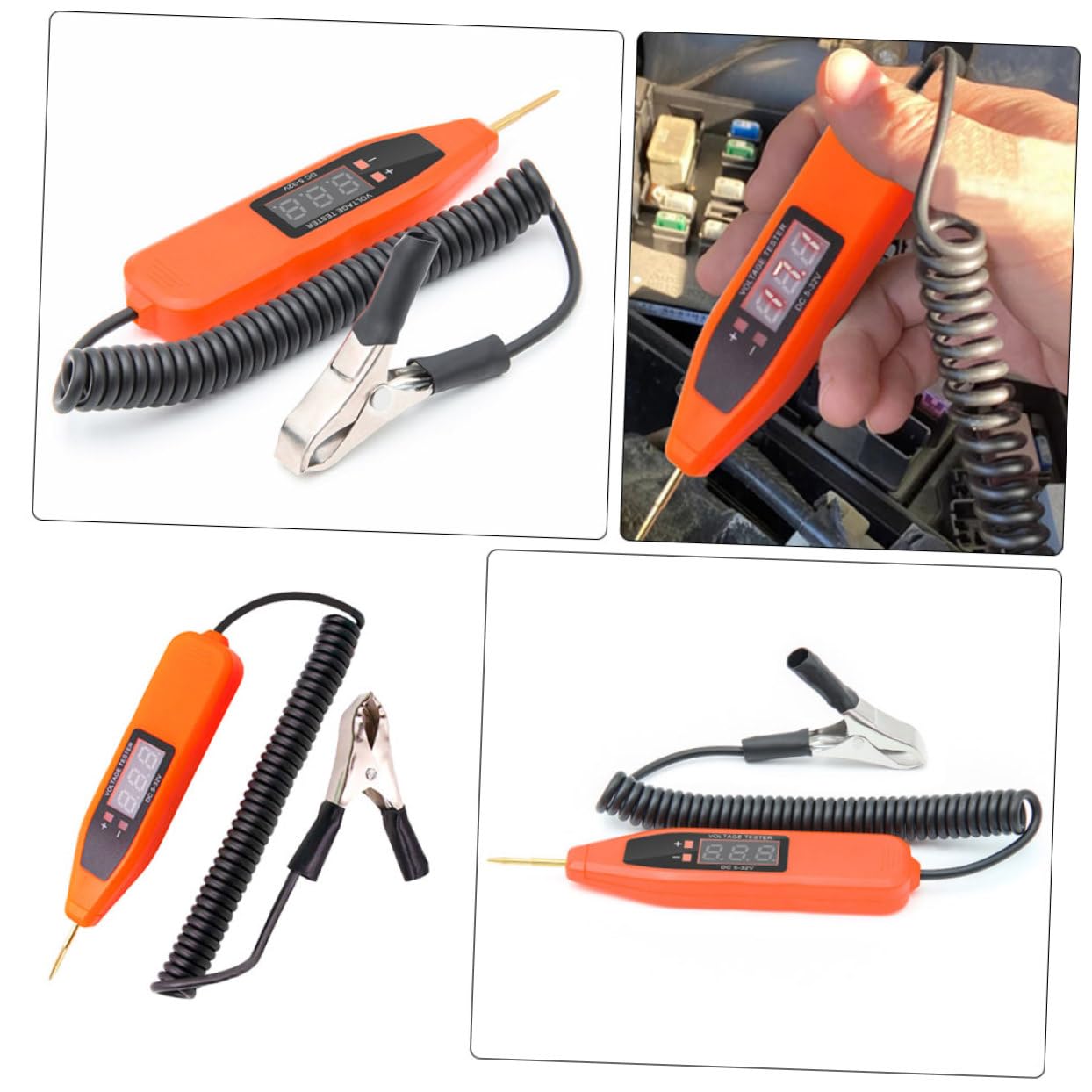PRETYZOOM 5 Stück Spannungsteststift Digital Leistung Automobil Prüfen Werkzeug Stromspannung Usb Sicherungsprüferauto Spannungsprüfer Elektrischer Tester Auto Schaltung Tester Abs